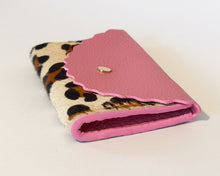 Pink & Leopard print Dora Purse with Pink edges