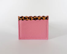 Pink & Leopard Print Dora Cardholder with Pink Edges